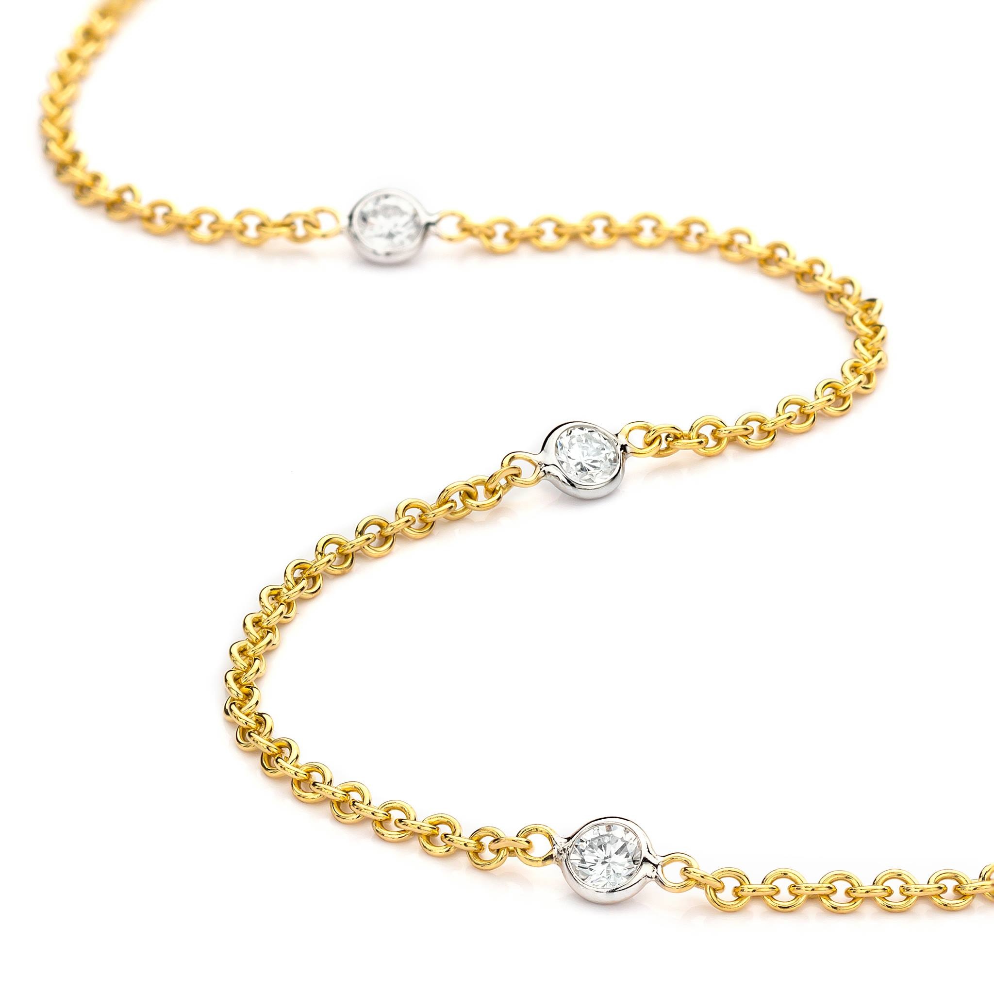 Yellow Gold Diamond Pendants & Necklaces - Diamonds Factory