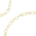 multi link gold bracelet and necklace