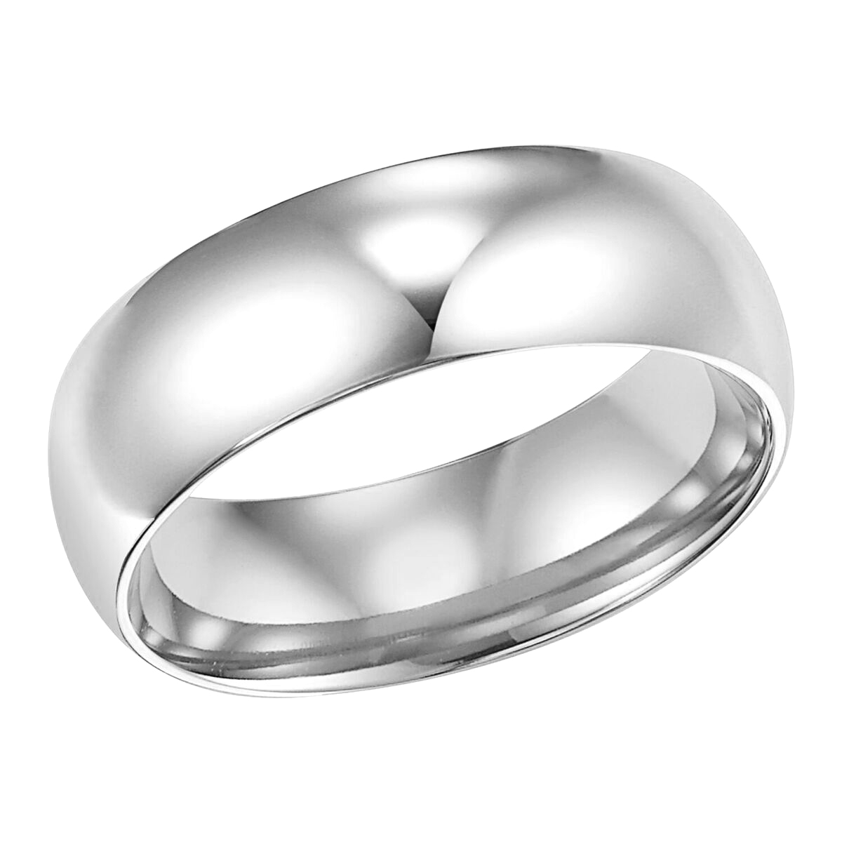 White Gold Twisted Wedding Band for Women Comfort Fit Band 