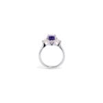 purple sapphire and diamond Lyric ring