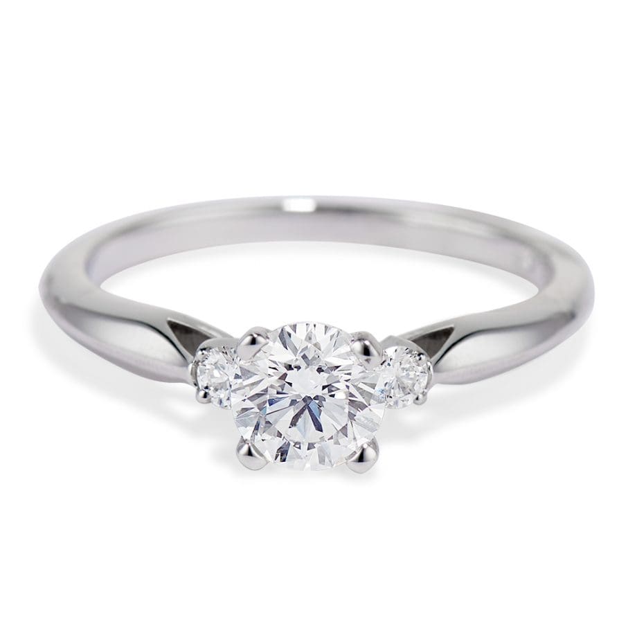 airline diamond engagement ring