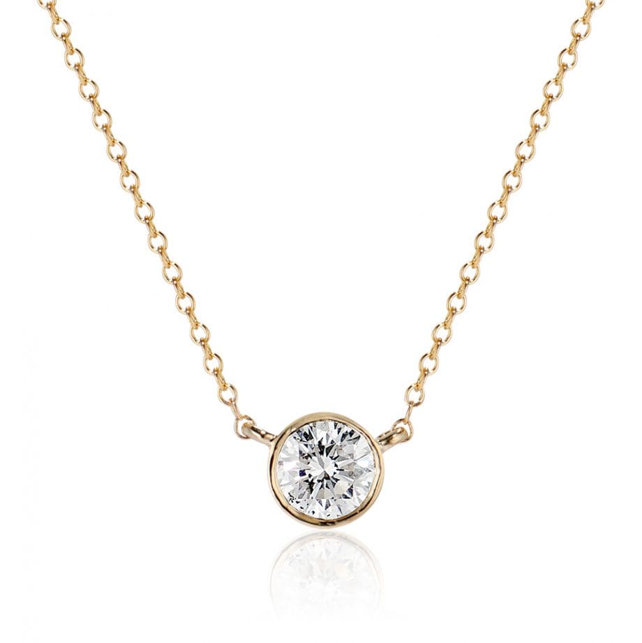 classic diamond pendant necklace
