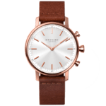 Carat S1401: 38MM, White Dial, Brown Leather #280029 smartwatch watch front