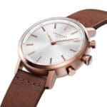 Carat S1401: 38MM, White Dial, Brown Leather #280029 smartwatch watch side