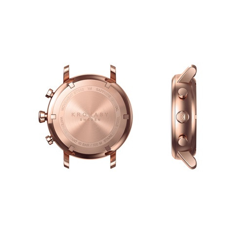 kronaby-carat-hybrid-smartwatch-38mm-rose-gold-bracelet S2445 watch back