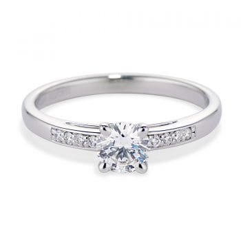 Diamond and White Gold Stella Ring