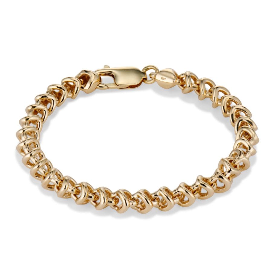 tulip gold chain bracelet
