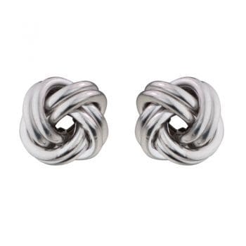 Love Knot post earrings Sterling Silver 11mm 265660