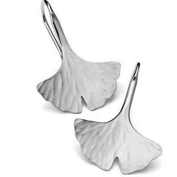 265590 - EcoSilver Ginkgo Leaf Earrings