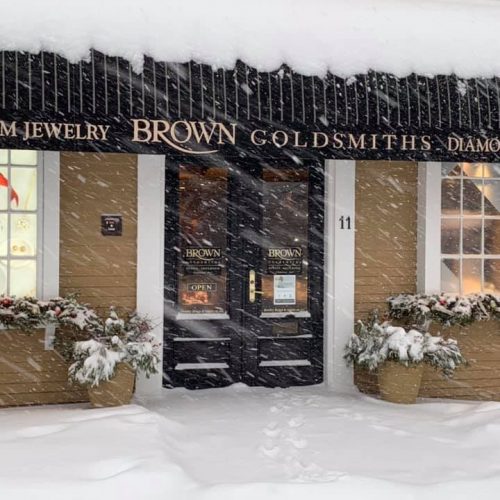 Snowy Store Front 2021 Brown Goldsmiths Nowy Building