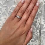 Round Diamond, baguette accents with round accents