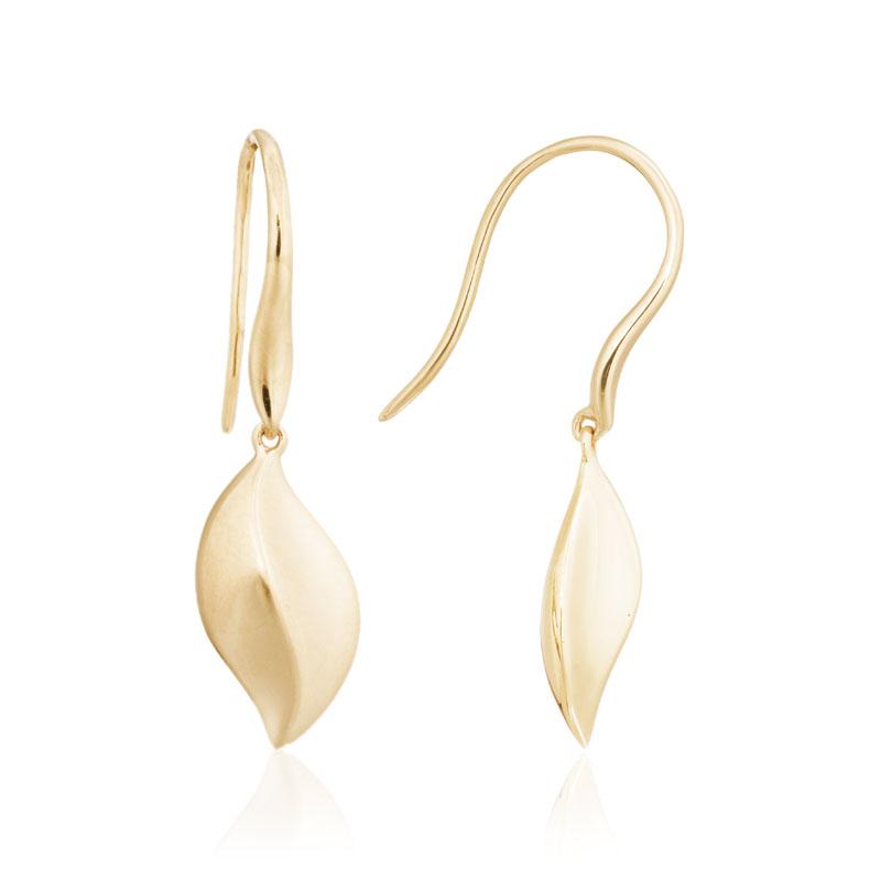 Solstice dangle earrings 14k yellow gold