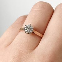 Jubilee rose gold solitaire