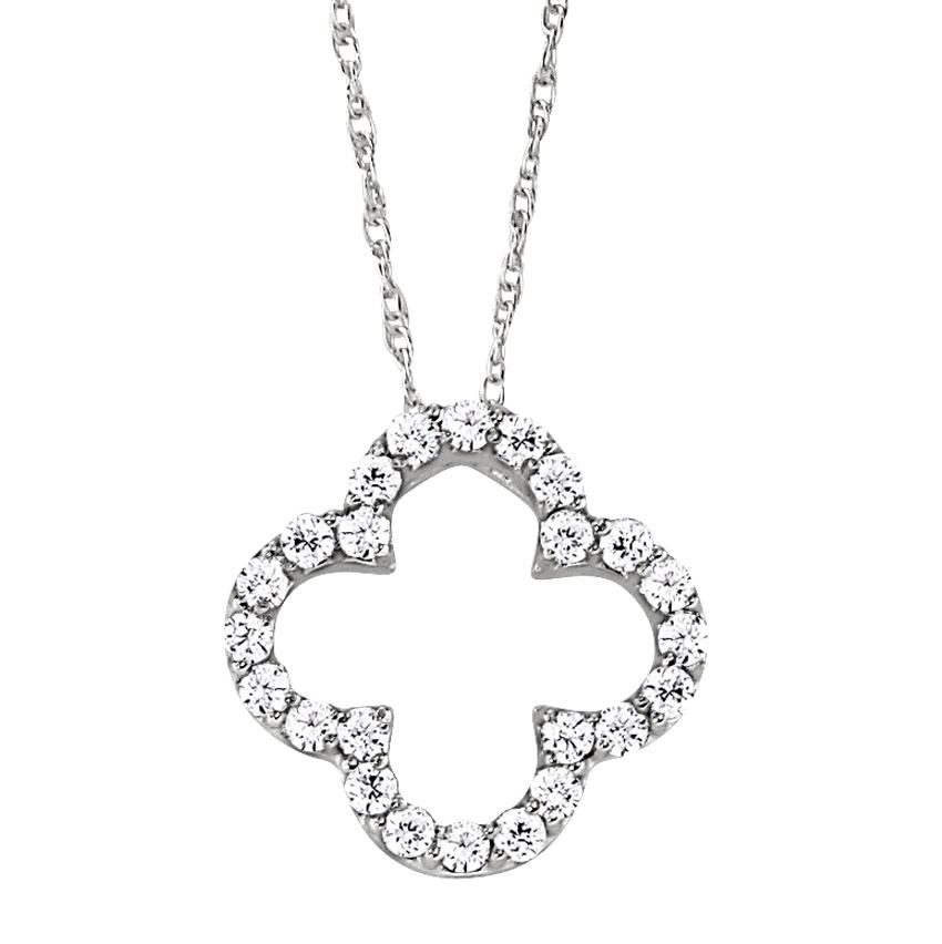 101092 - Four Leaf Clover Diamond Pendant