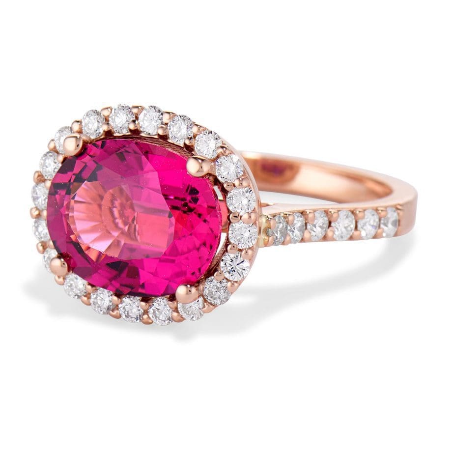 160525 - J2627 RT - Rose Gold Tourmaline Ring