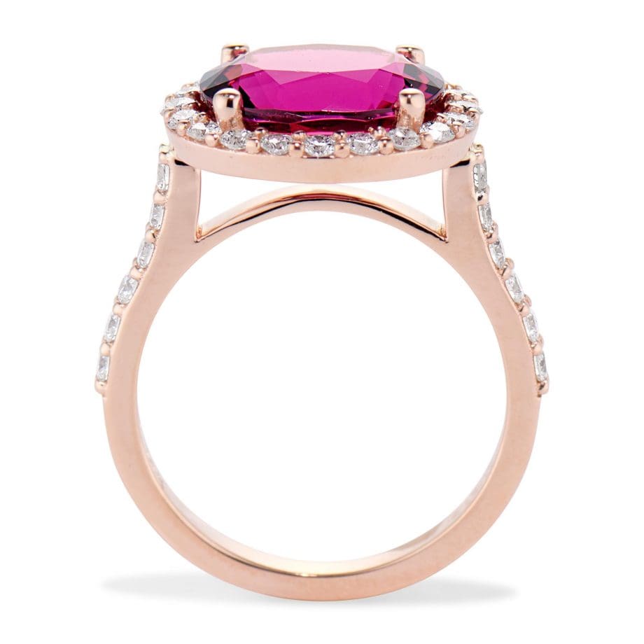 160525 - J2627 RT - Rose Gold Tourmaline Ring