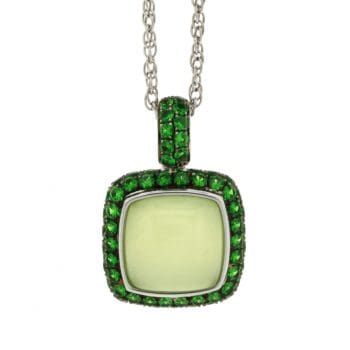 392861 - H540PR1436 - Preanite and Tsavorite Garnet Pendant
