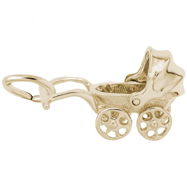 1018 - 241380 - Baby Carriage Charm