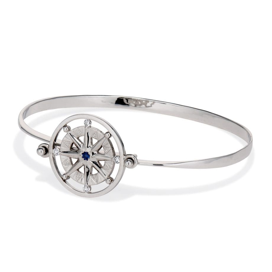 Sapphire and Diamond Compass Rose Spin Bracelet