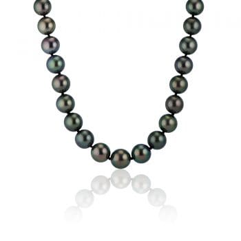 grey tahitian pearl necklace