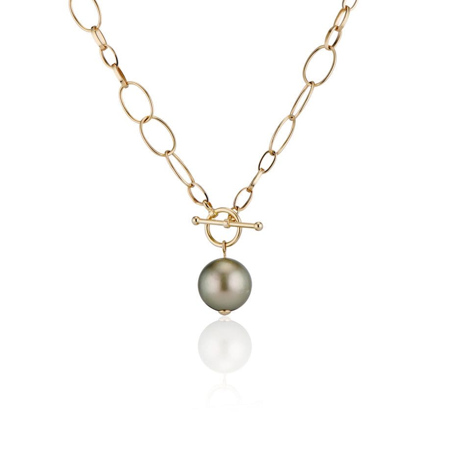 Tahitian Pearl Toggle Necklace