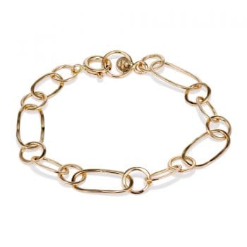 Multi Link gold bracelet small links