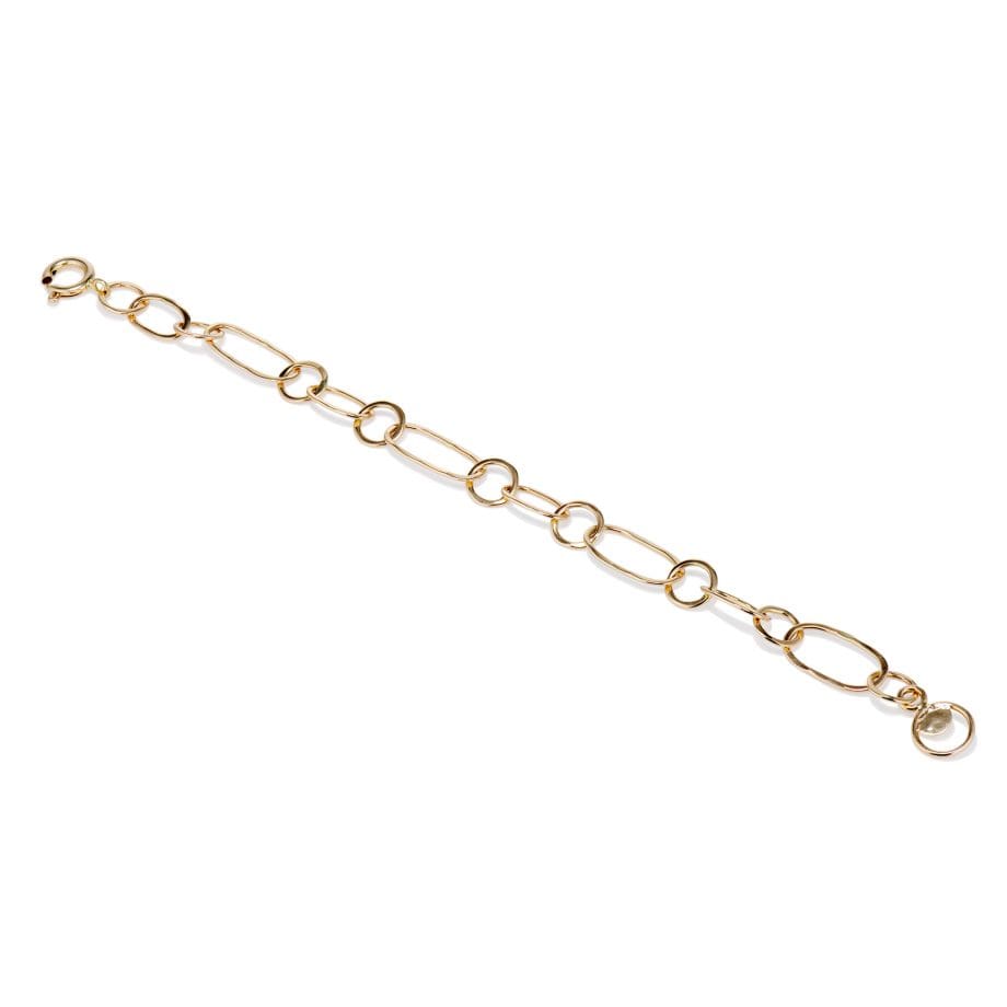 Multi Link gold bracelet small links full length