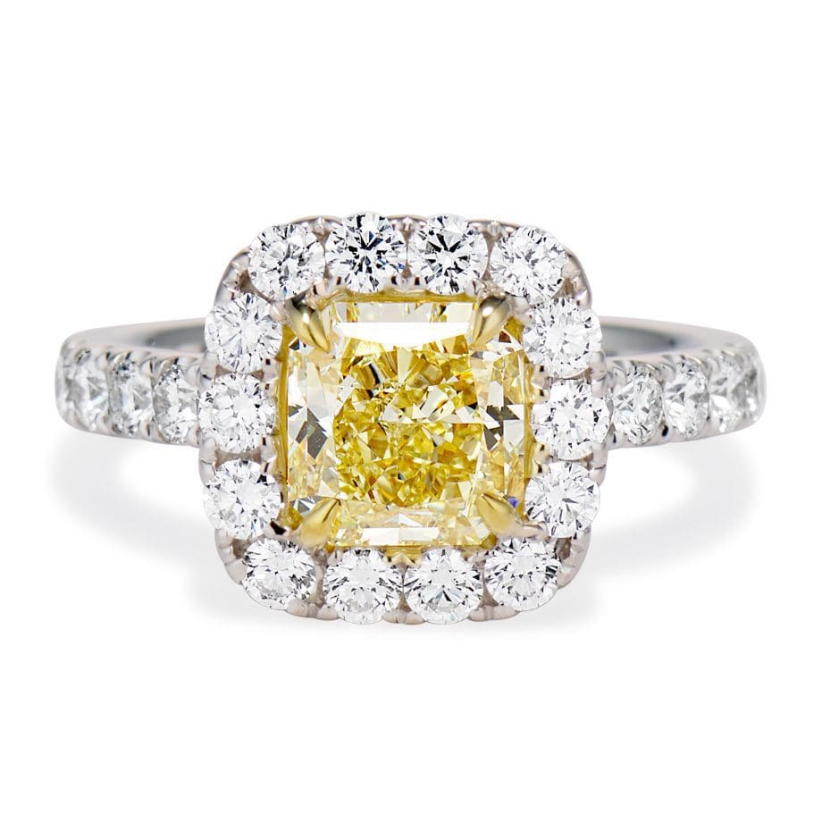 yellow diamond engagement ring 03062