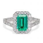 emerald and diamond ring 120574