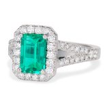 emerald and diamond ring 120574