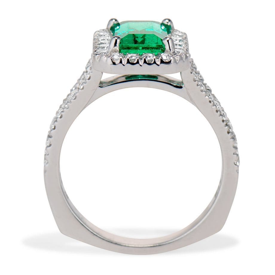 emerald and diamond ring 120574