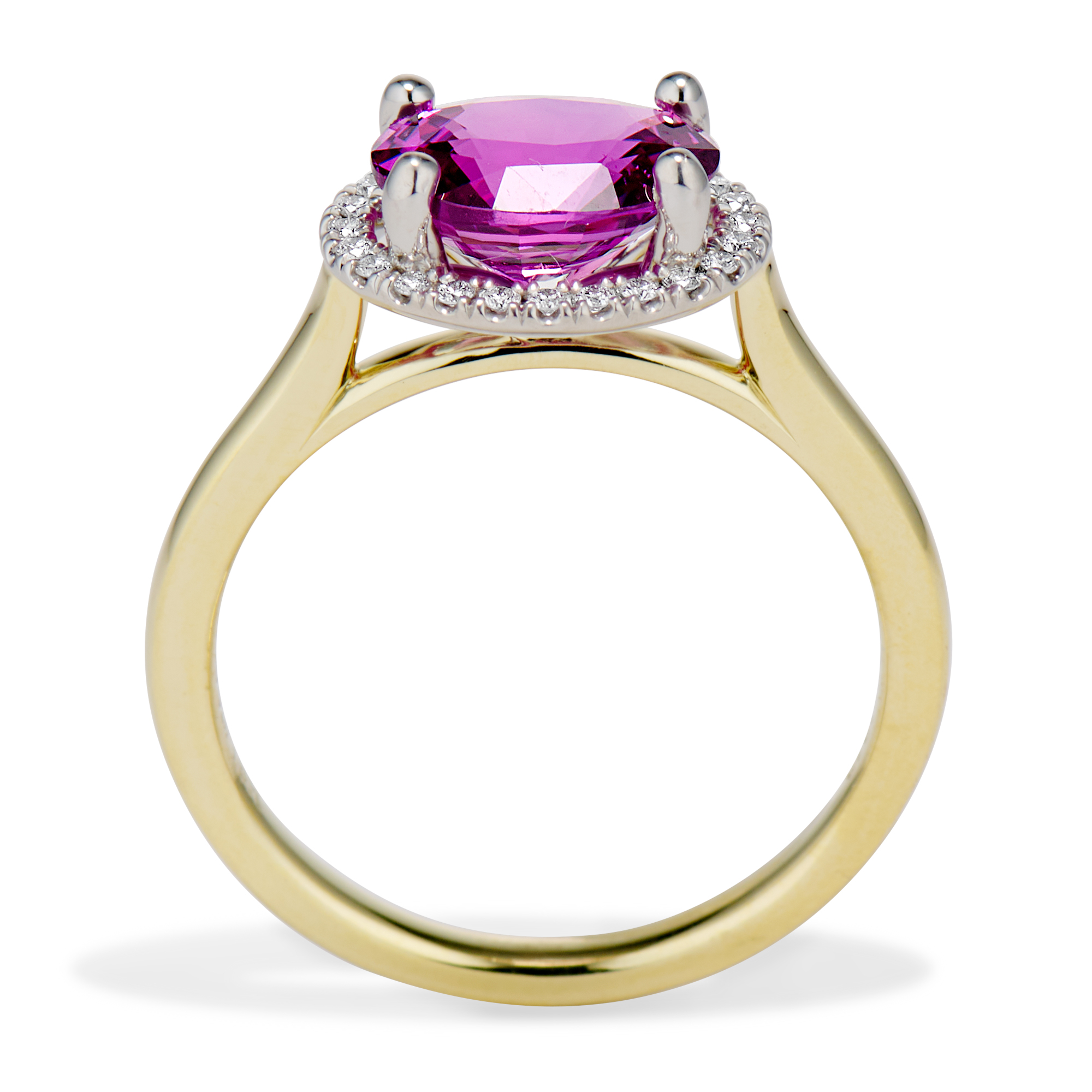 Ilikaka Hot Pink Emeral Cut Sapphire 1.5 ct SOLITAIRE Ring rose gold  Vermeil sz8 | eBay
