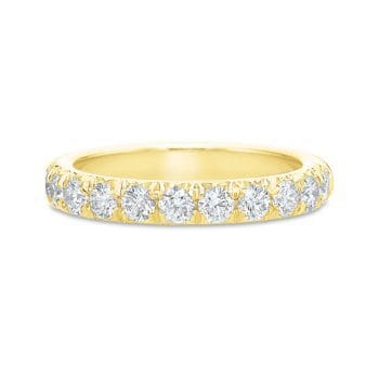 060870 - Diamond band flush fit 18k yellow gold 0.75cttw 11 rounds 6233Y_c1 finger hole view