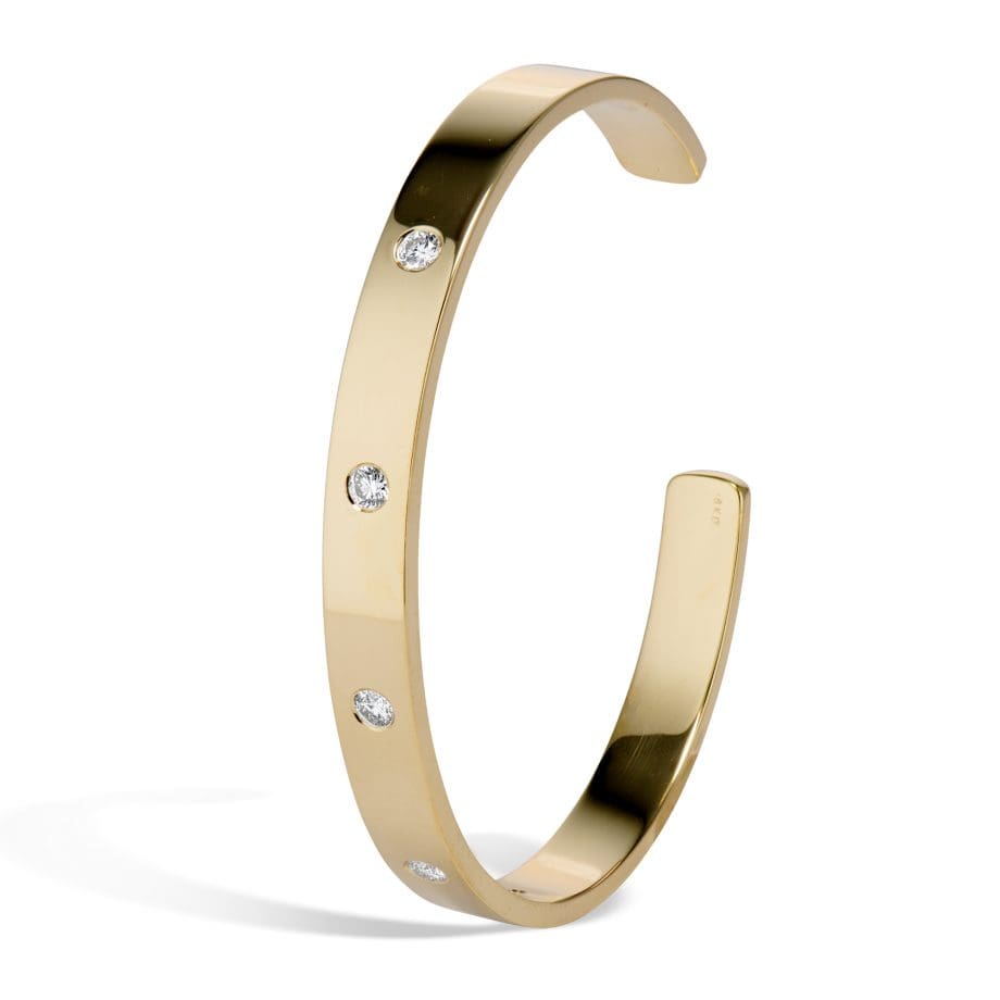 five diamond cuff bracelet 091494