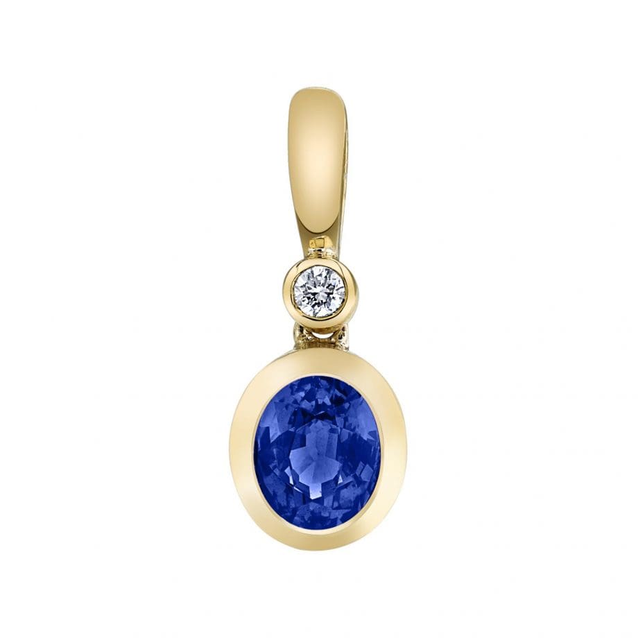 27950-PBS - 140979 - Accented Blue Sapphire Pendant