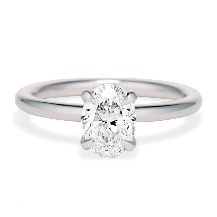 030597 Oval Solitaire Engagement Ring