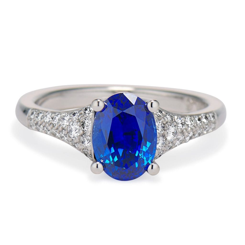 Azure Blue Sapphire Ring - Brown Goldsmiths
