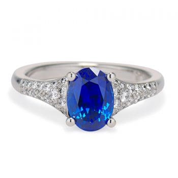 120691 Azure Blue Sapphire Ring