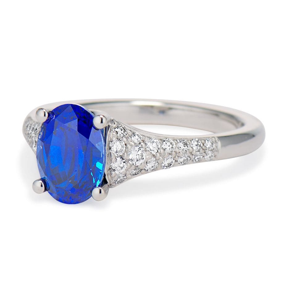 azure blue sapphire ring