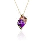 393717 Ametrine and Diamond Pendant