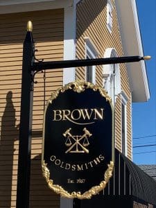 The New Brown Goldsmiths Sign