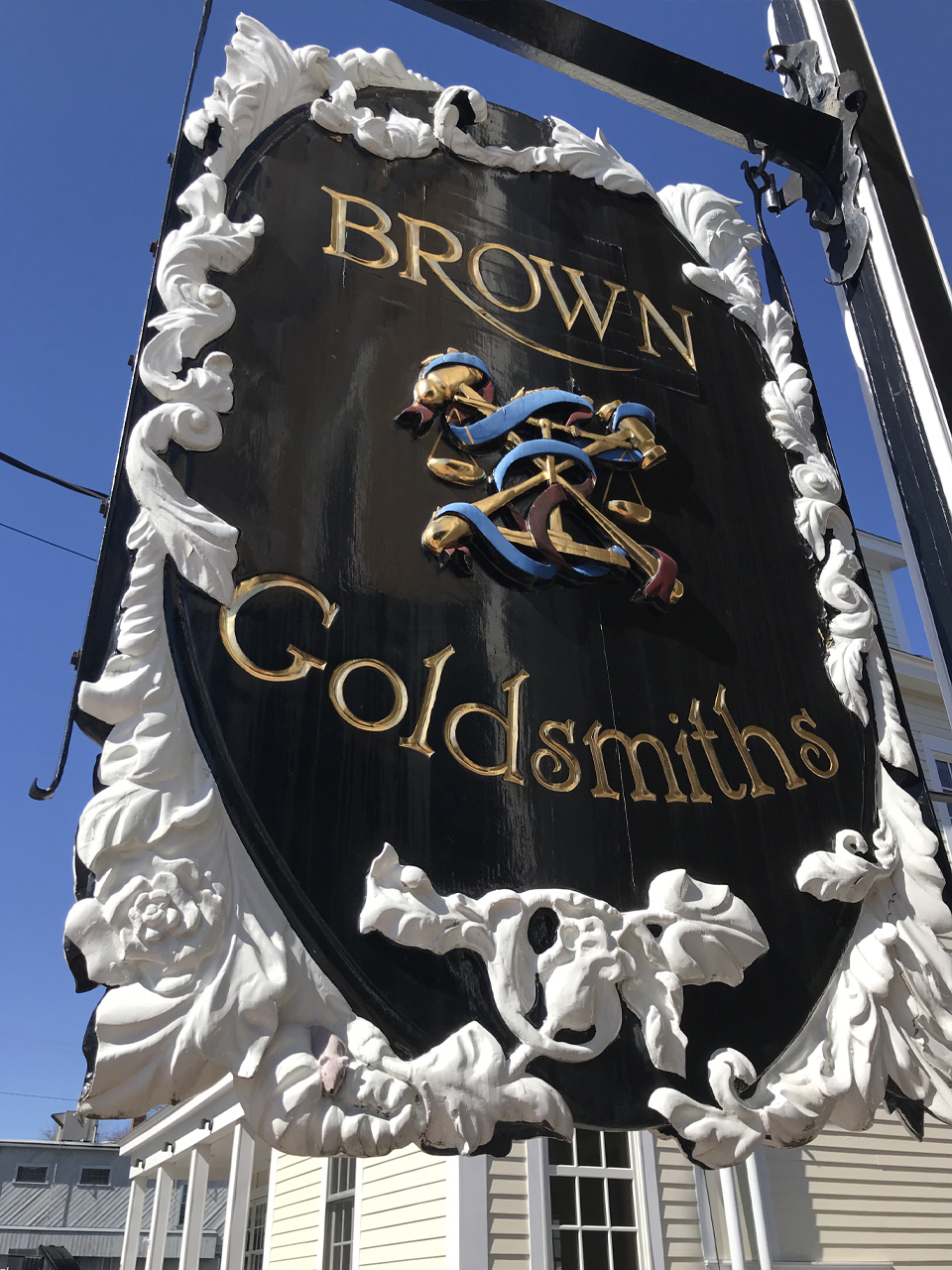 Original Brown Goldsmiths Sign