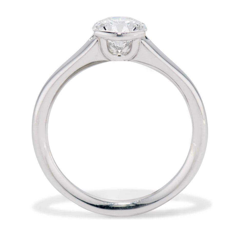 010583 Bezel Set Solitaire Diamond Ring