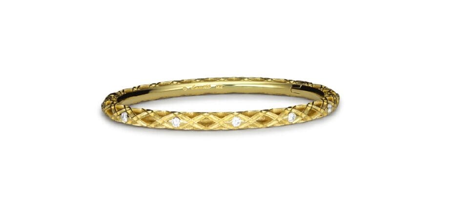 Weave bracelet with diamonds by Pascal Lacroix
