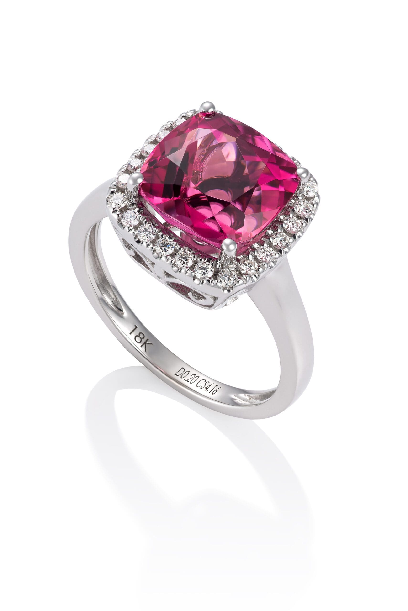 Buy Tourmaline Ring, Emerald Cut Tourmaline Diamond Ring, Classic Tourmaline  Ring, Diamond and Tourmaline Ring, Dark Green Ring W/ Diamonds Online in  India - Etsy