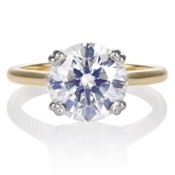 VIS-14Y/PT-R-2.72-D Viisi Engagement Ring platinum and gold