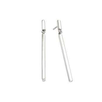 long stick earrings in sterling silver B295