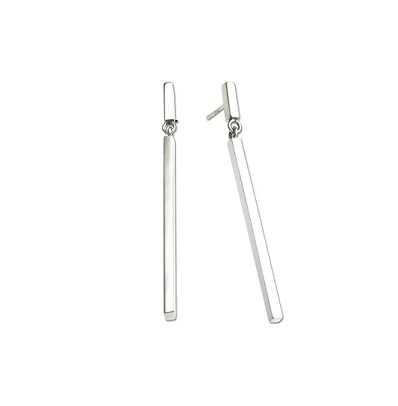long stick earrings in sterling silver B295