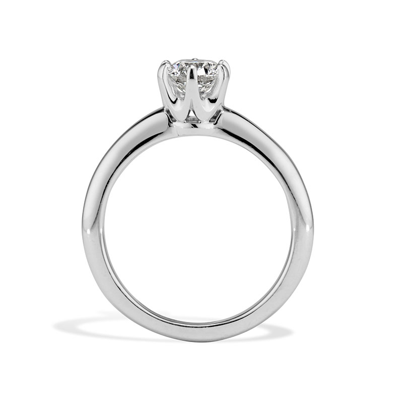 100-671 Diamond and Platinum Coronet Ring