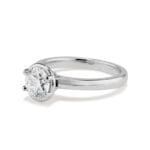 100-673 Platinum and Diamond Luna Ring